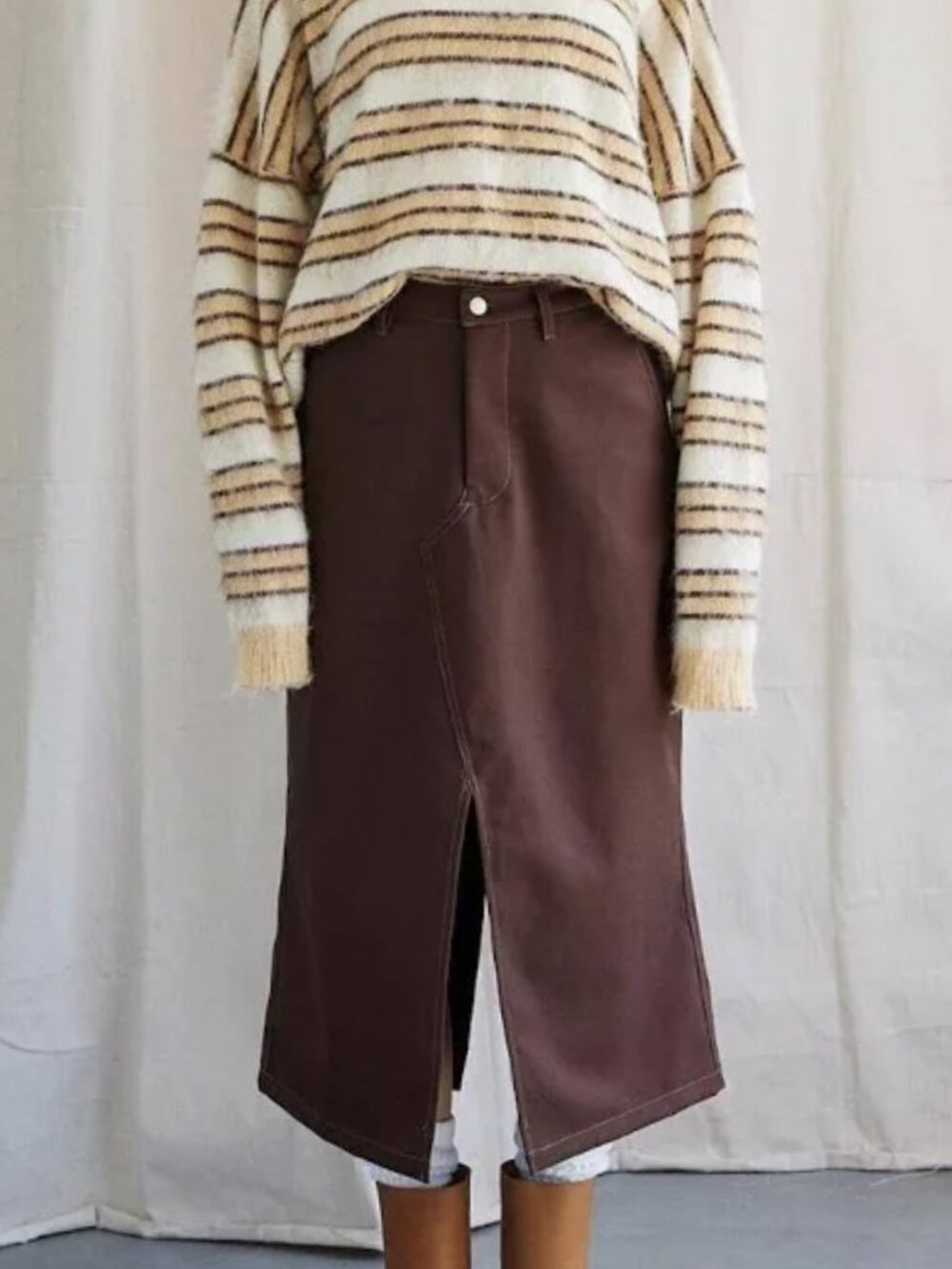 Boheme Goods Brown Canvas Skirt